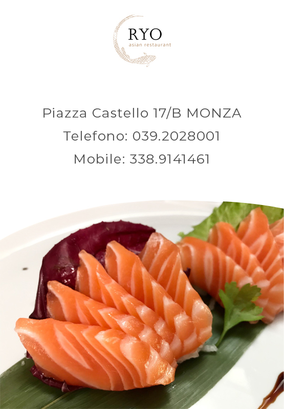 Sushi consegne a domicilio Monza Ryo Piazza Castello 17B